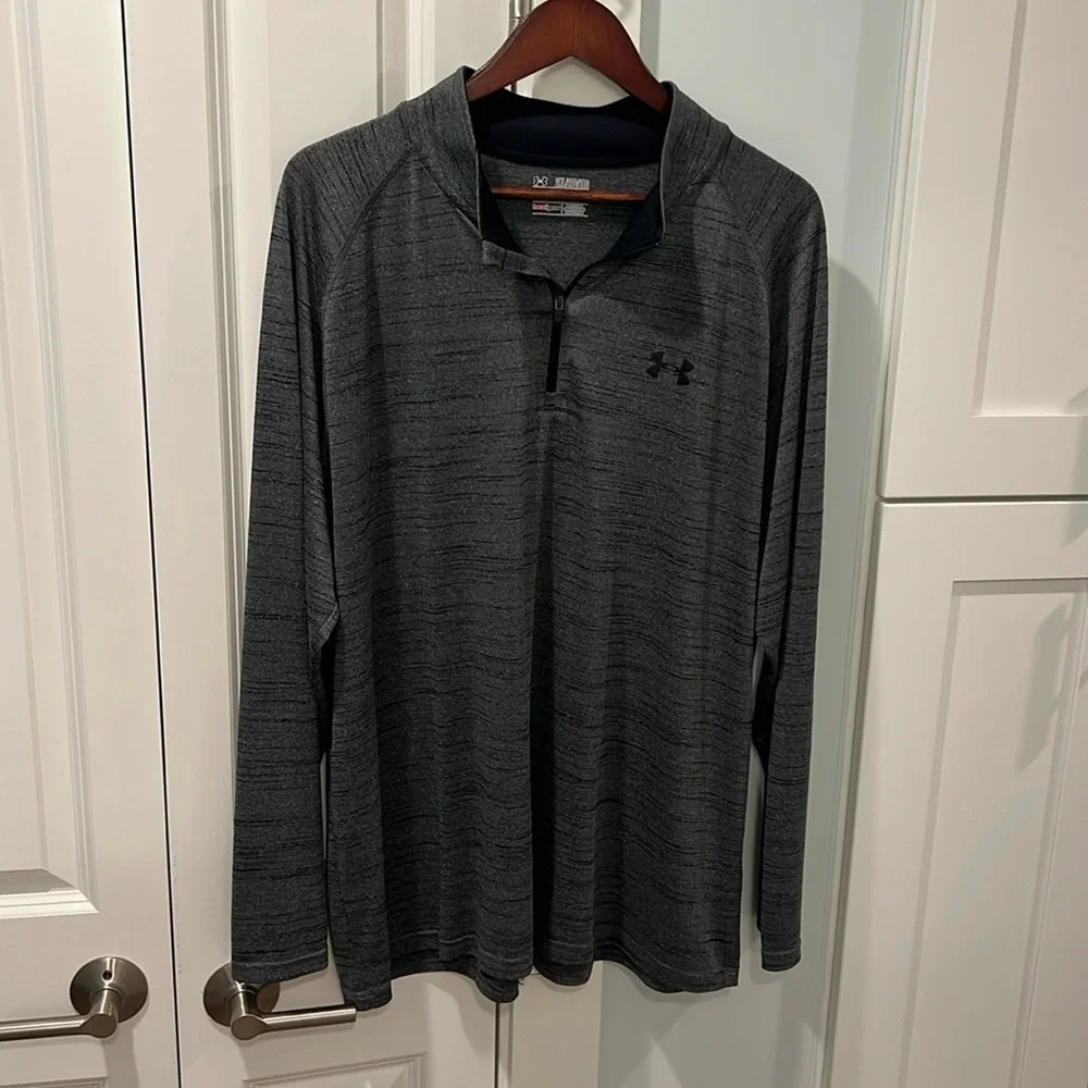 Under Armour 1/4 zip heat gear long sleeve shirt - Picture 1 of 7